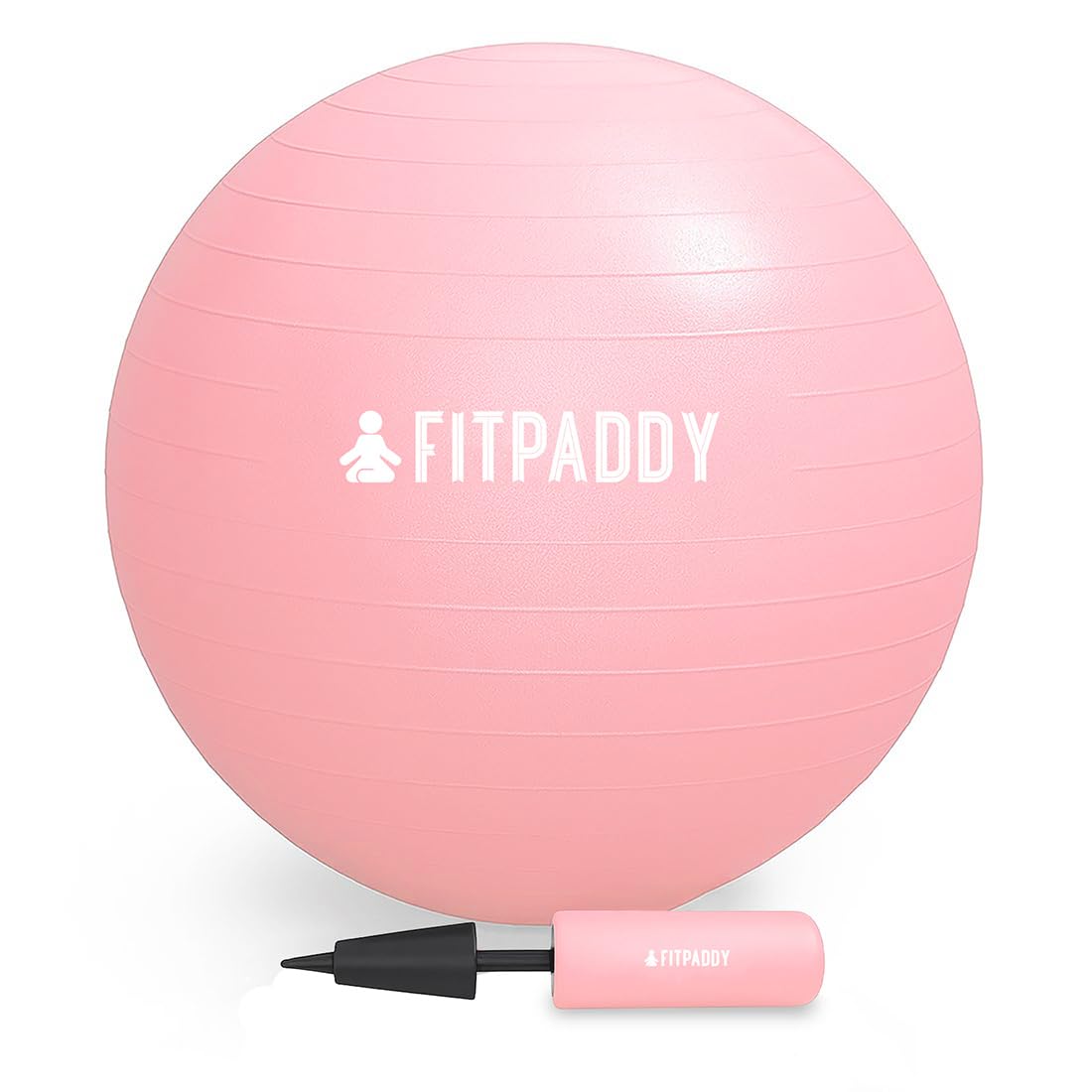 Fitnessball 65 cm Rosa – Professioneller Anti-Burst – inklusive Pumpe – Yoga Ball für Pilates Bauchmuskeln und Körperhaltung – Gymnastikball kann als ergonomischer Stuhl verwendet werden – maximale