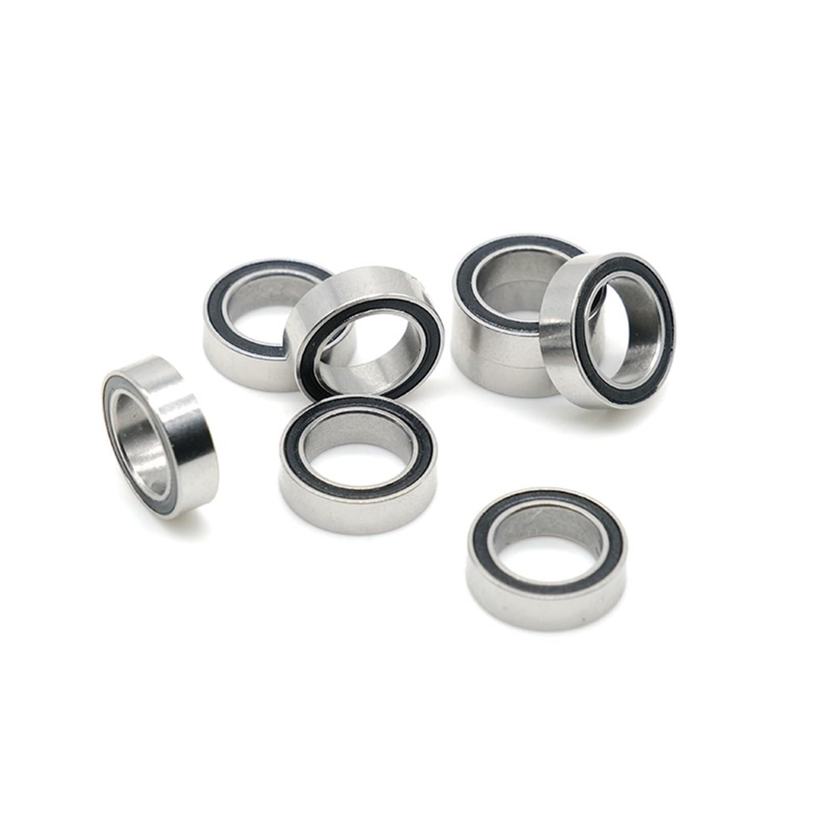 Gqnblvhzupdm One Color Industrial Shaft Bearings, Mr128rs Bearing 10Pcs 8X12x3.5 Mm Abec-3 Hobby Electric Rc Car Truck Mr128 Rs 2Rs Ball Bearings Mr128-2Rs Black Sealed