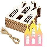 Unique Design: These unfinished wood cutouts feature a church design ideal for home decoration during special occasions like birthdays, weddings, and seasonal holidays. Their neutral appearance allows them to complement any decor style effortlessly, ...