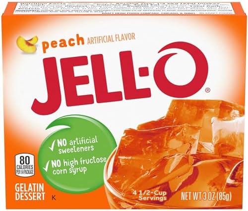 Jell-o, Gelatin Dessert, Peach (Pack of 2)