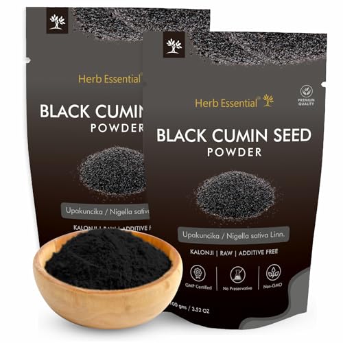 Image of Herb Essential Black Cumin Seed Powder 100g Kalonji Nigella Sativa, Natural