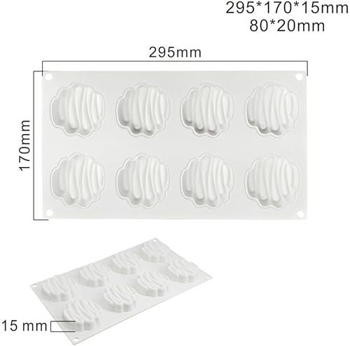 Miniatura 10 de Molde de silicona para decoración de chocolate, moldes de mousse para tartas, accesorios para hornear, herramientas reutilizables (ovalado E_11.72 x