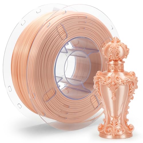 Image of VOXELAB Silk+ PLA Filament 1.75mm, Shiny Chrome-Like Finish with Enhanced Layer Adhesion, 1kg (2.2lbs) for Most FDM 3D Printers, Smooth & Flawless Printing(Skin Color)