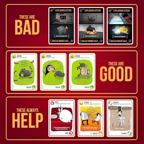 Image of Tickles Explodign Kitens LLC A Card Game About Kiten and Explosions and Sometimes Goats (Ages: 7+, Players: 2-5, Time: 15 Min)