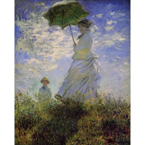 Toile Femme avec un parasol pour sublimer vos intérieurs modernes 101x127cm