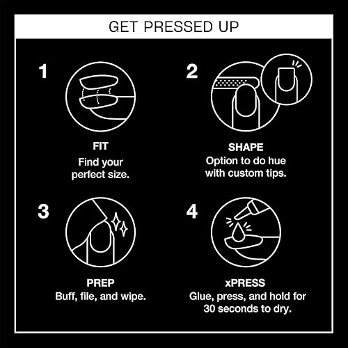 Miniatura 4 de OPI xPRESSON - Uñas a presión, hasta 14 días de uso, manicura de salón tipo gel, veganas, embalaje sostenible, con pegamento para uñas, uñas negras