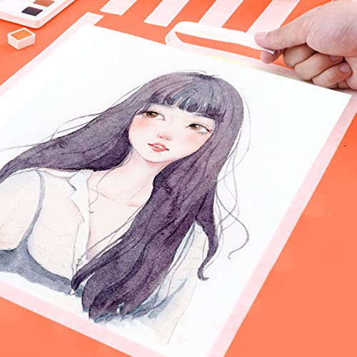 Fantasyon White Art Tape Masking Artists Tape Removable Paper Tape For Drafting Art Watercolor Painting Canvas Framing - 164Ft Long(1/4 Inch) #TOP6