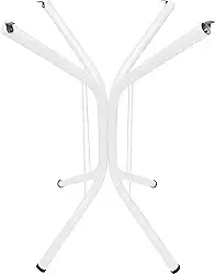 Pé Base Isa 75cm Mesa Cozinha Jantar Madeira Granito Marmore Quadrado ou Redondo (Branco)