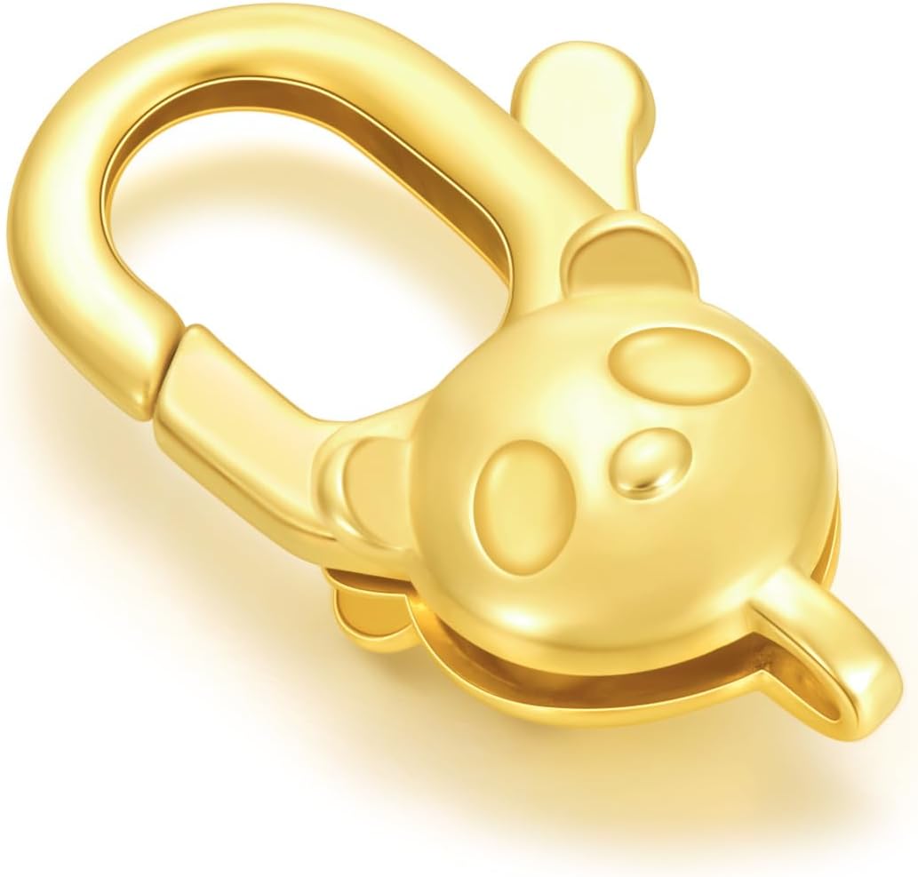 14K Yellow Gold Clasp for DIY Necklace Bracelet Jewelry Making, Lobster Clasp Extender Necklace Clasp Connector Bracelet Extension(Style 6)