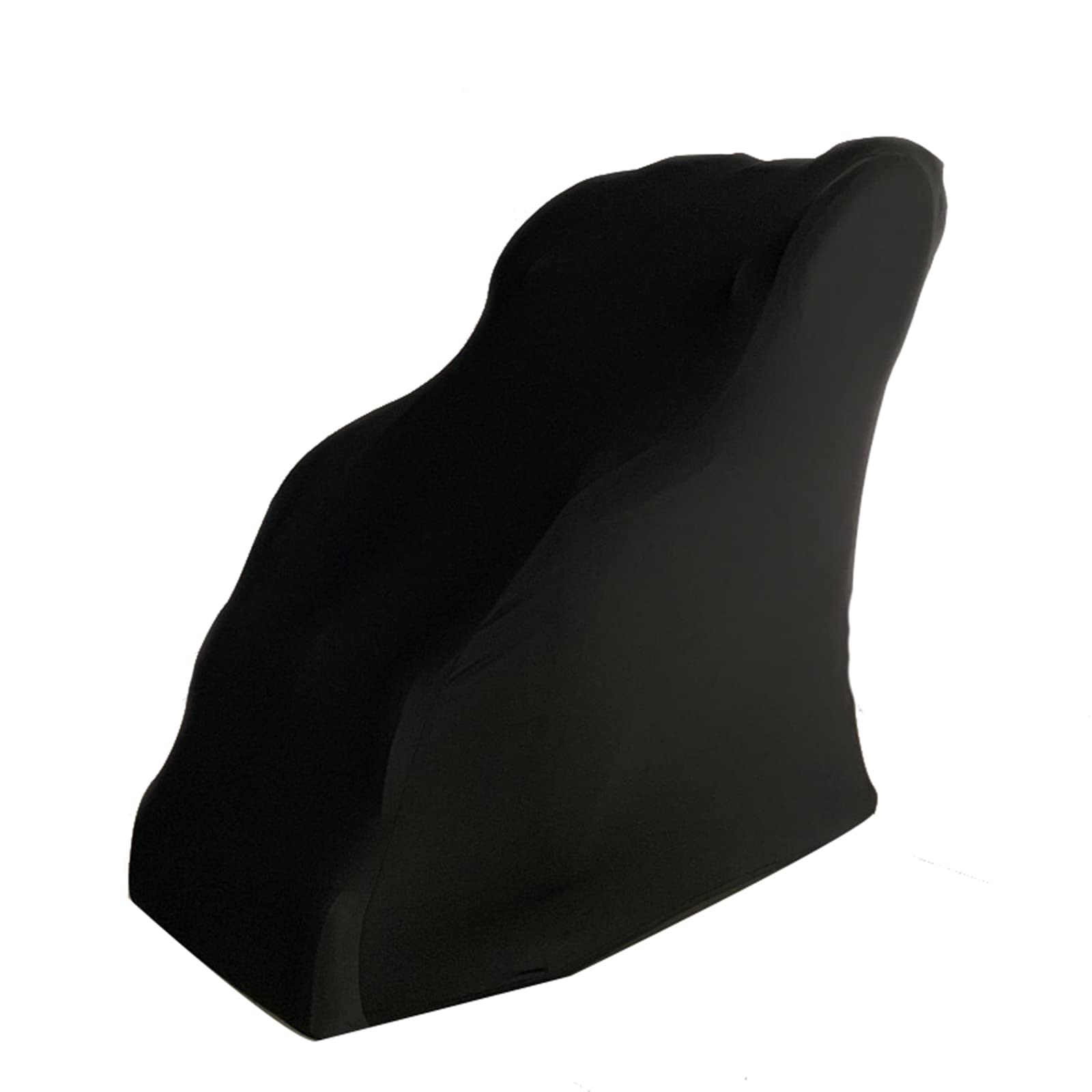 Housse de chaise de massage shiatsu extensible noire en taille M