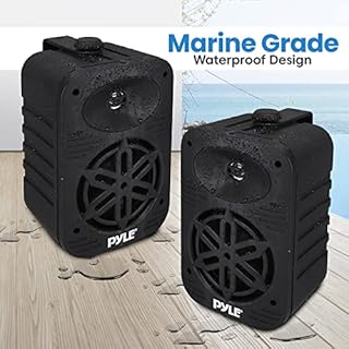 Pyle Altoparlanti, Casse Audio, Speaker Interno Esterno Coppia 500 Watt 2 Vie Impermeabili 13 cm con Tweeter 1,3 cm per Casa, Barca, Balcone, Piscina, Nero