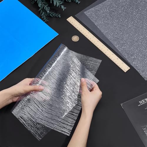 Papier plastique texturé transparent effet eau PH PandaHall pour décor de modélisme - 3