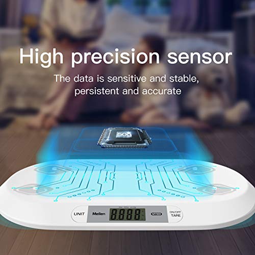 Dongmei Pet Scale，Multi-Function Baby Scale with 3 Weighing Modes 20kg Capacity for Toddler Health Infant Scale ABS Safety Material White - Thumbnail 6