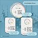Reusable Tap Sticker for Google Reviews - 2-Sticker Pack QR & NFC - Review Us on Google - iPhone & Android | by MESSAGENES