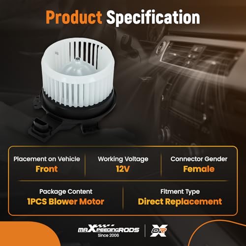 Image of maXpeedingrods HVAC Blower Motor with Fan Cage 700333 for Honda CR-V 17-23 Odyssey 18-23, for Subaru lmpreza 17-22 Crosstrek 18-23 Legacy Outback 20-22, AC Heater Blower Motor # PM4818 BM10092C