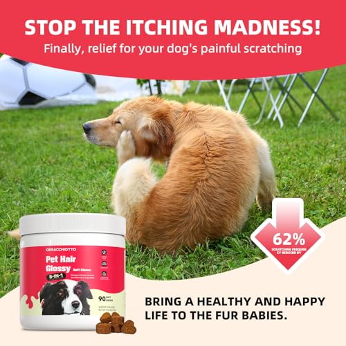 Image of Dog Collagen (90 Beef) - Relieve Itching & Shedding, Improve Joint Comfort & Mobility | Collagen, Probiotics, DHA /EPA, Hyaluronic Acid For All Dogs & Breeds Orsacchiotto