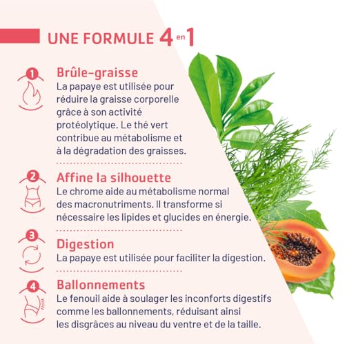 JUVAMINE - Expert Rondeurs Abdominales - 45 ans et + - Action 4-en-1 - Brûle-graisse, Digestion et Ballonnements - Affine la silhouette - Format 500 mL - Fabriqué en France – Image 6
