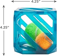 Vista 5 de Outward Hound Puzzle Cube - Juguete interactivo para perros con sonido chirriante