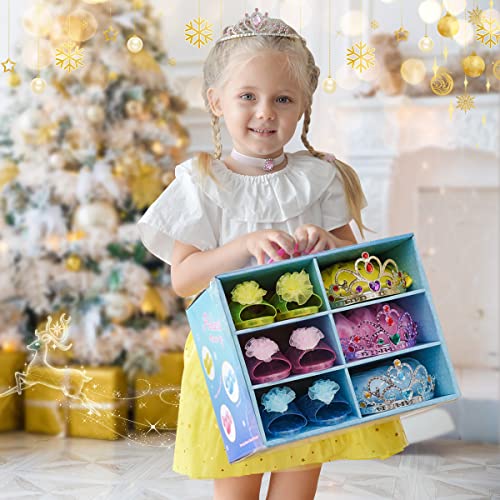 Meland princess dress up - dress up clothes for toddlers with skirts, shoes, crown & play jewelry, princess toys for girls age 3,4,5,6 year old, toddler little girls gift idea for birthday christmas 5 Meland princess dress up - dress up clothes for toddlers with skirts, shoes, crown & play jewelry, princess toys for girls age 3,4,5,6 year old, toddler little girls gift idea for birthday christmas - image 6