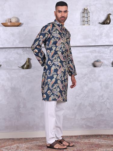 Image of MANQ Men Ethnic Motif Kurta - Occasion Outfit