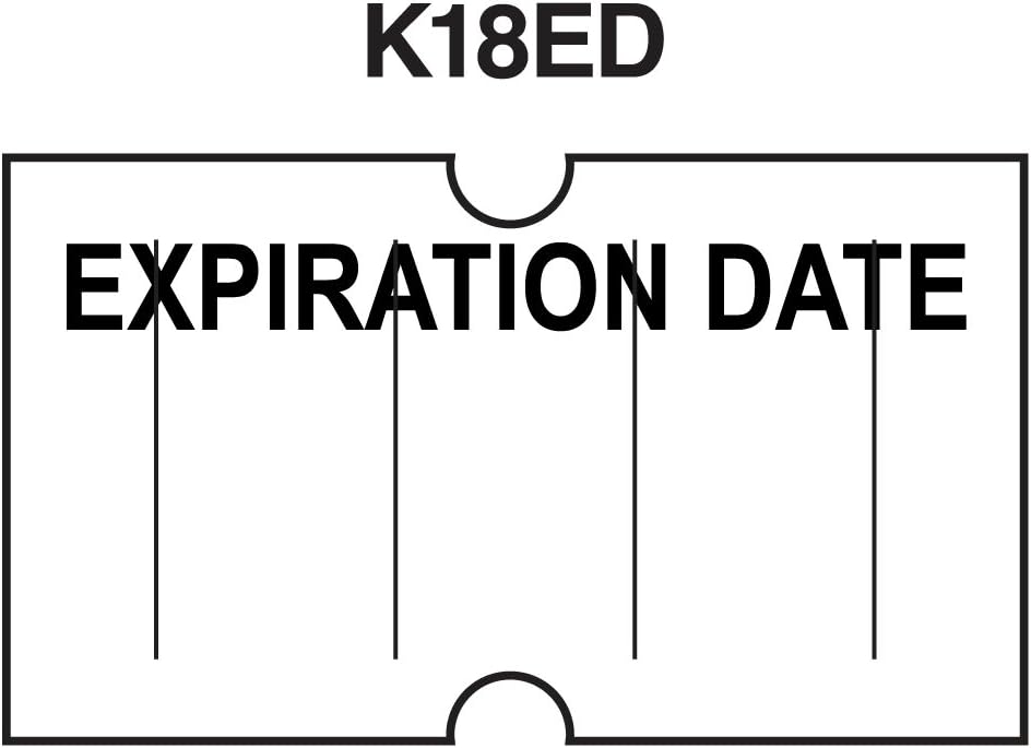 Labels to fit: Motex MX5500, Towa GS Series,Halmark Model H, Kenco 18-8,000 Labels by Kenco (Expiration Date) : Pricemarker Labels : Office Products