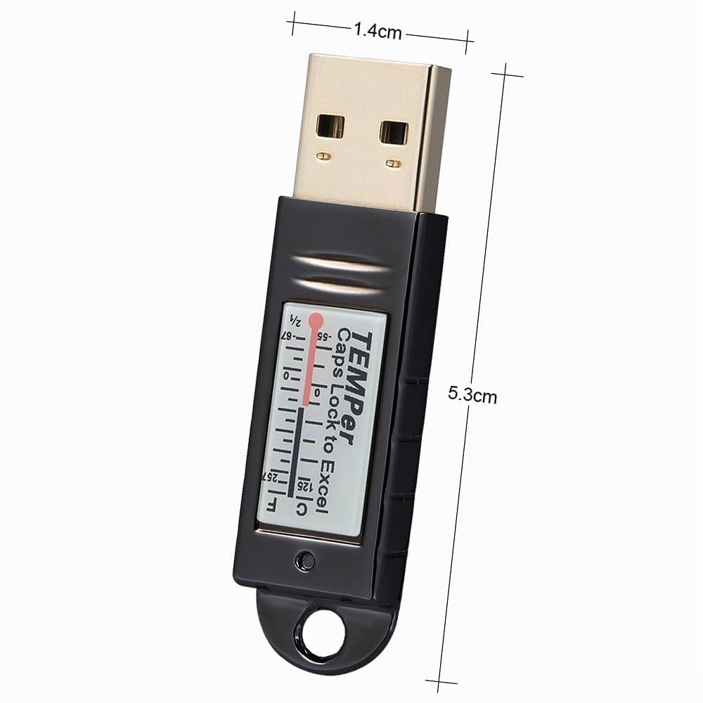 Docooler PCsensor USB Thermomètre Capteur de Température Enregistreur de Données Enregistreur pour PC Portable Argent
