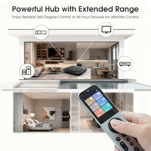 Image of SofaBaton X2 Universal Remote with Hub & Charing Dock & APP & Touchscreen | All in One Universal Remote Control with One-Touch Activities, Compatible with Alexa & Google Assistant & Home Assistant