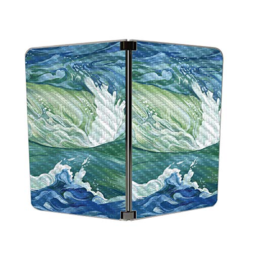 Image of MIGHTY SKINS MightySkins Carbon Fiber Skin for Microsoft Surface Duo - Cyclone Wave | Protective, Durable Textured Carbon Fiber Finish | Easy to Apply, Remove, and Change Styles | Made in The USA