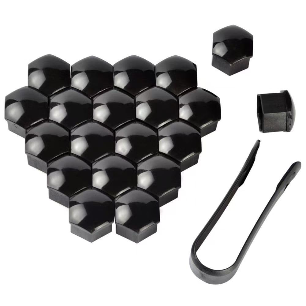 Tryagat 20PCS Wheel Nut Covers for Audi A1 A3 A4 A5 A6 A7 A8 Q3 Q5 Q7 TT