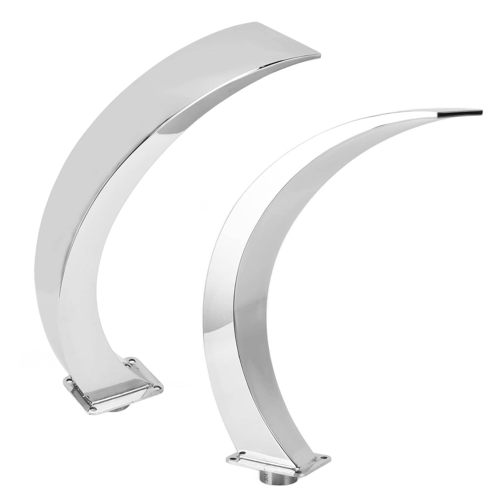 VGEBY Fontana a Cascata per Piscina Design Elegante in Acciaio Inossidabile per Piscina All'aperto e Parco Giochi 36,3 X 10,2 X 8,9 Cm