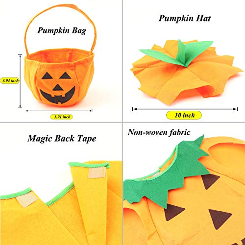 Disfraz 3PCS Calabaza para Niños Halloween Fiesta miniatura 2