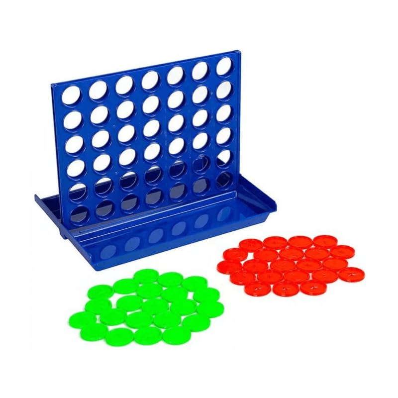 Games Hub 4 To Score Classic Strategy Board Game, Family Fun, Connect 4 Matching Game, Blue, Standard - Image 2