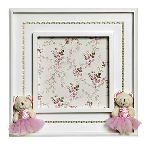 Quadro Princesa Gemêas, Quarto Bebê Infantil Menina, Potinho de Mel, Rosa