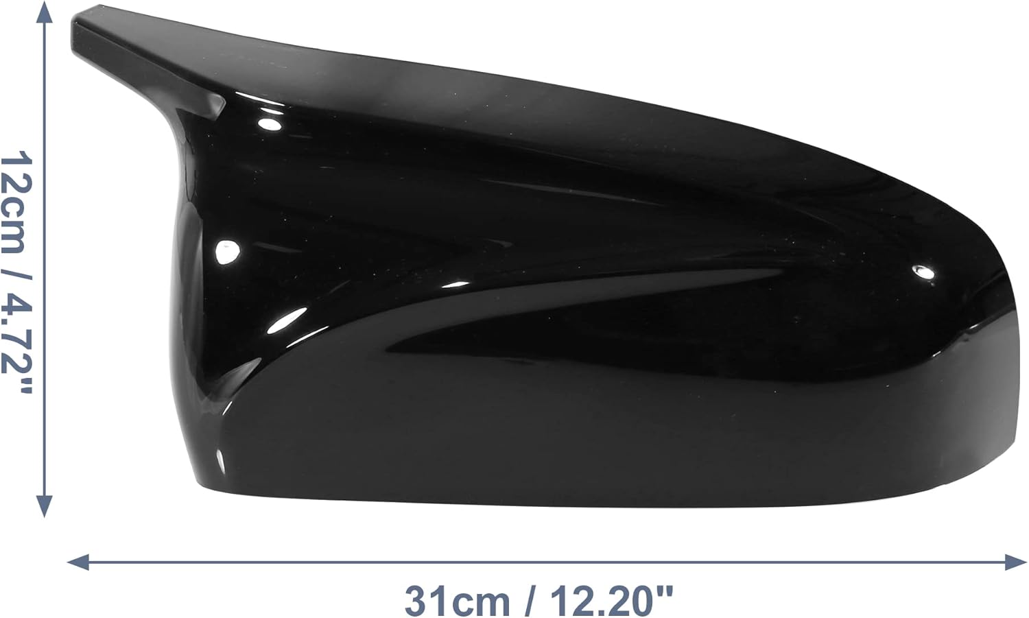 X AUTOHAUX Pair Car Exterior Rear View Mirror Covers Cap Replacement for BMW X5 E70 X6 E71 E72 2006-2014 Gloss Black