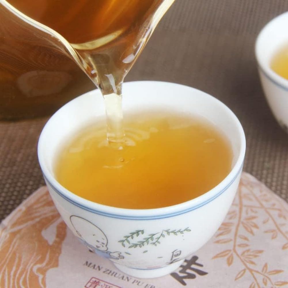 Manzhuan Sun Suszona Zielona Herbata Z Sześciu Starożytnych Gór Herbacianych W Yunnan, Starożytne Surowce Drzewne 100g * 10