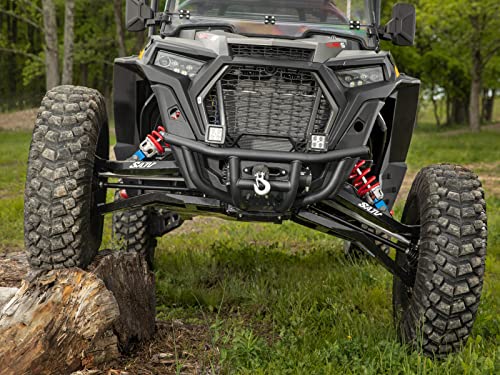 Paragolpes delantero con winch SuperATV 3500 lb para Polaris RZR miniatura 4