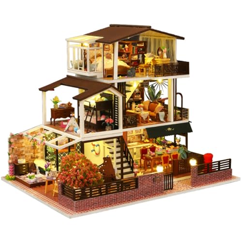 Maison de poupée en bois OZJAY : décoration créative pour le salon