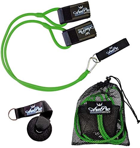 Kinetic Bands Arm Pro Bands Baseball Softball Resistance Training Bands - Arm Strength, Pitching and Conditioning Equipment, Available in 3 Levels (Youth, Advanced, Elite), Anchor Strap, Door Mount