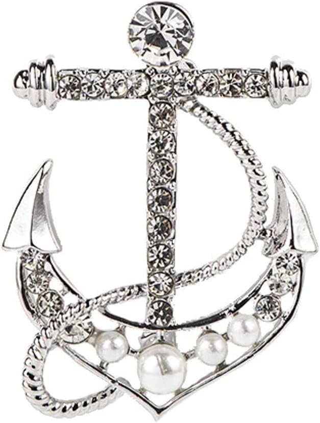 ODHLMFQ メタルブローチ海軍舵のアンカーピンラインストーンブローチスーツシャツカラーラペルピンバッジジュエリーアクセサリー中国  卸売ジルコンクラウンチェーンスーツブローチメンズスーツピンヴィンテージカラーラペルバッジブローチシャツジュエリーアクセサリー ... ODHLMFQ メタルブローチ海軍舵のアンカーピンラインストーンブローチスーツシャツカラーラペルピンバッジジュエリーアクセサリー中国