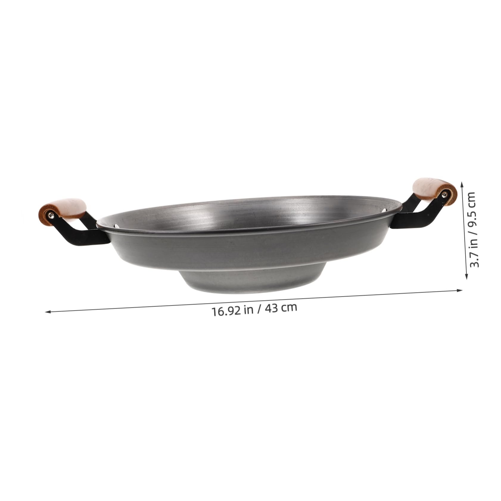 Ciieeo Multi-use Concave Frying Pan Non-stick Practical Cooking Tool for Home Outdoor Use Even Heating for Frying Sharing Delicious Meals