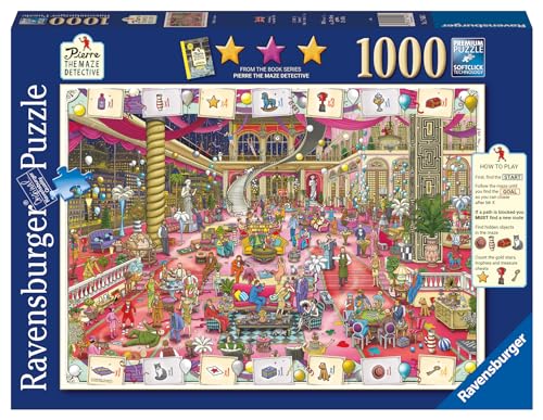 Ravensburger Pierre the Maze Detective 1000 Piece Jigsaw Puzzles for Adults and Kids Age 12 Years Up