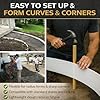 Plastic Flex Forms for Concrete Flatwork & Curbs Small Set (Four 4 x 8' Pieces, 4 x 32' Total) from Walttools