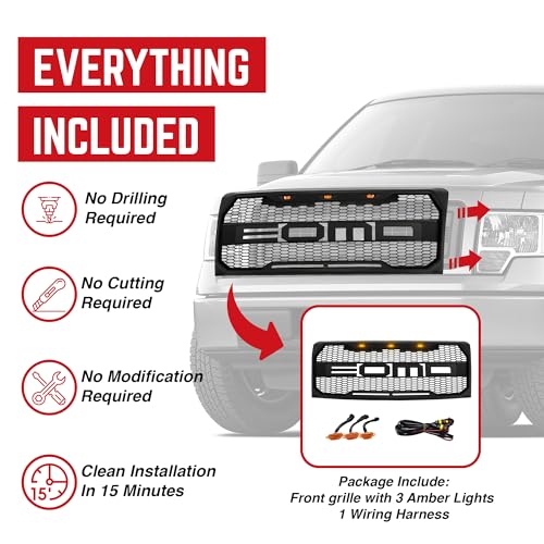 image for AM AMERICAN MODIFIED AMERICAN MODIFIED Front Grille Compatible with 20