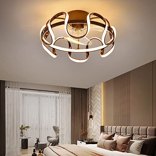 Ventilateur de plafond avec lumières LED 3 vitesses et télécommande - 2