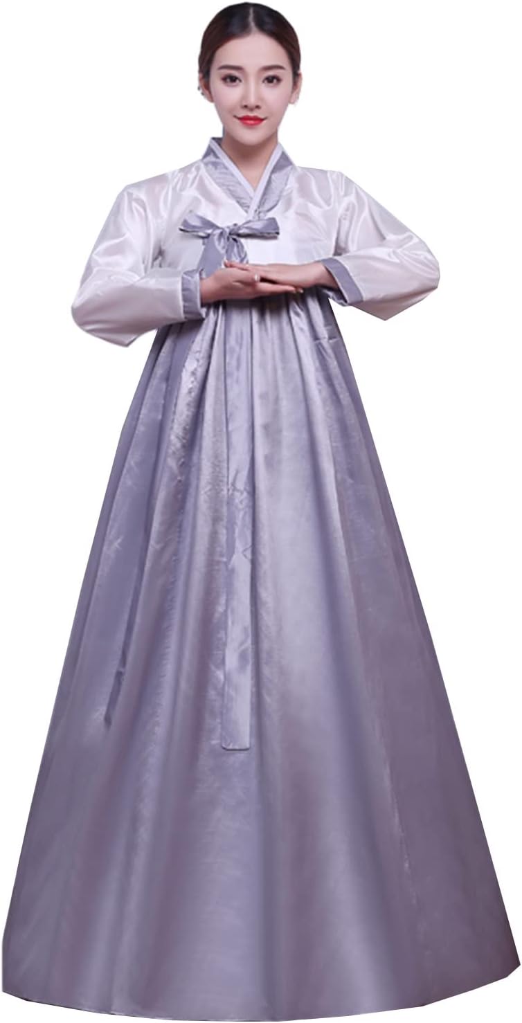 Women's Korean Hanbok Dress Short Tops Long Skirt Cosplay Costume