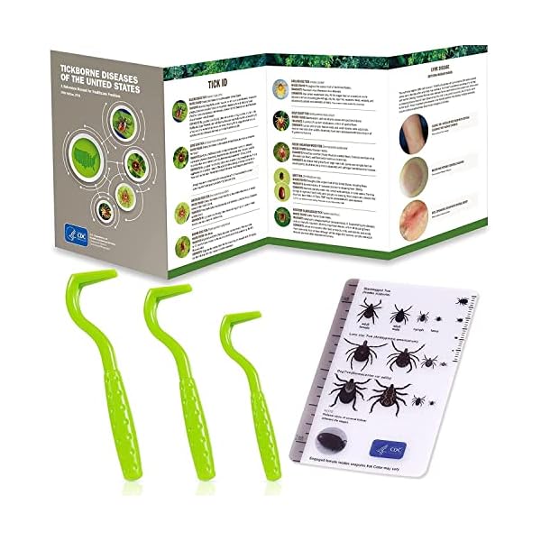 Tick Remover Tool Kit Include Tick Twister,Tick Removal Tweezers,Tick ID Card and First Aid for Dogs Cats and Humans for Lyme Prevention Tick Remover Tool Kit Include Tick Twister,Tick Removal Tweezers,Tick ID Card and First Aid for Dogs Cats and Humans for Lyme Prevention