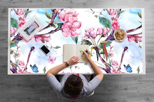 Tapis de bureau imperméable et facile à nettoyer avec surface antidérapante