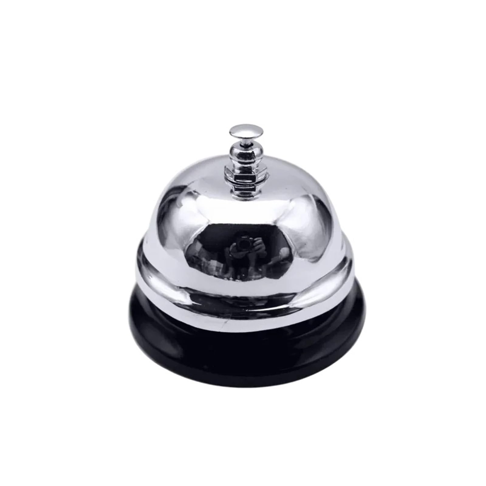 Ruwlfe Silver 2Pcs Mini Call Bell Kitchen Reception Christmas For Restaurant Bar