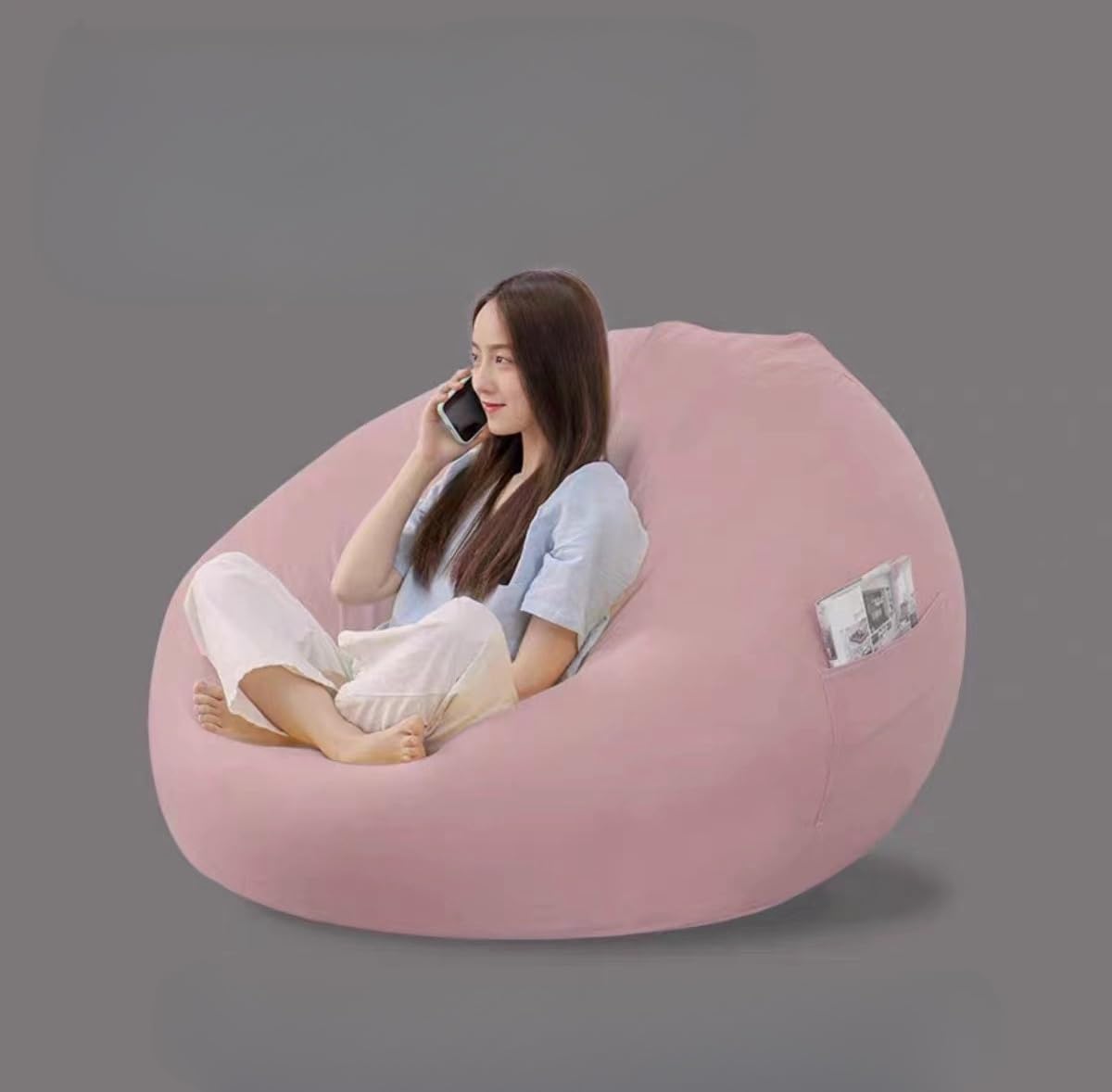 dショッピング |ビーズクッション ビーズソファ 幅100 奥130 高28 BS57-1013 ビーズソファー マイクロビーズ 大 ソファ ソファー  ビーズ クッション 1人掛け 座椅子 座いす 椅子 イス フロアチェア フロアソファ 山善 YAMAZEN 【送料無料】 | カテゴリ：ソファ ... ビーズクッション 大人 ビーズクッション 人をダメにするクッション ビーズソファ グレー チェアー 怠惰なソファー 特大 クッション