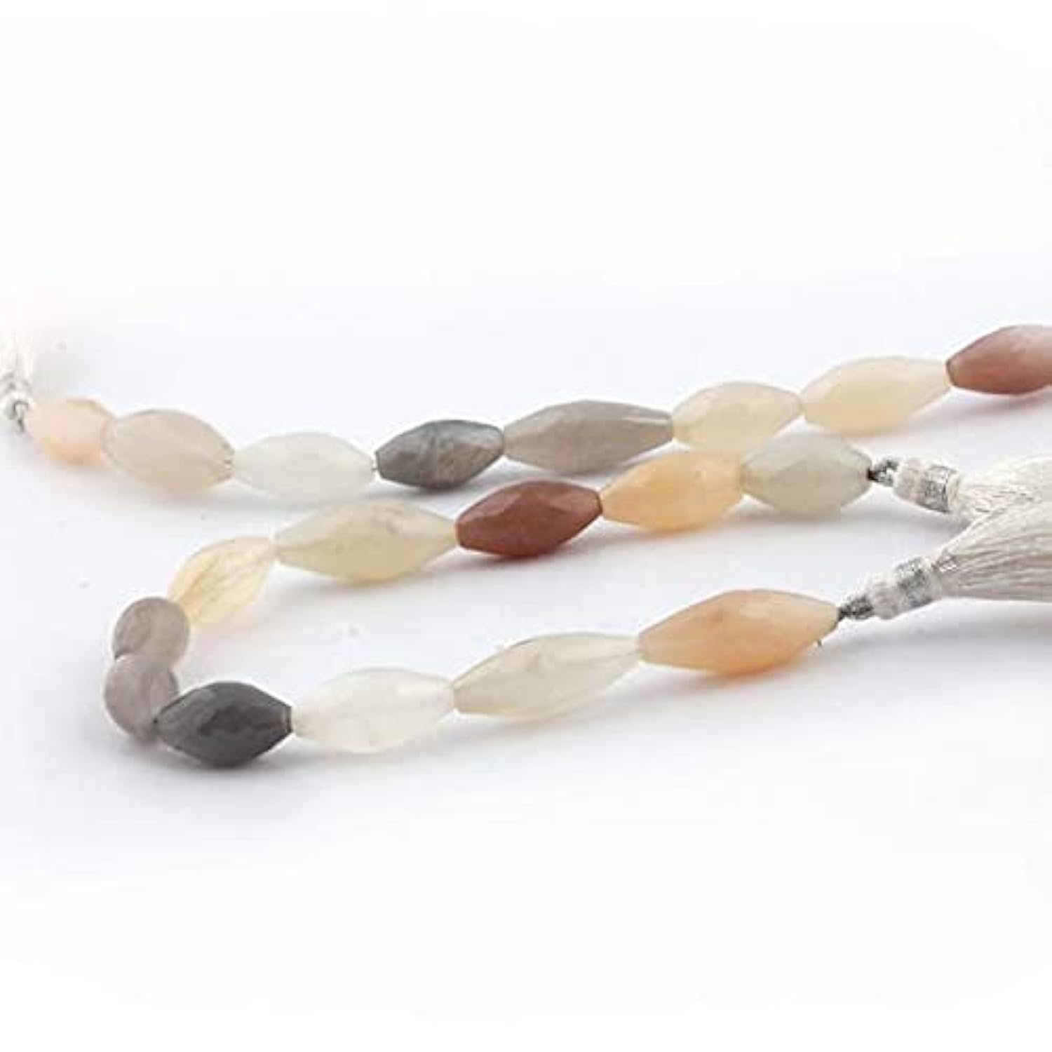 Multi Moonstone Briolettes naturelles haut de gamme pour vos créations de colliers